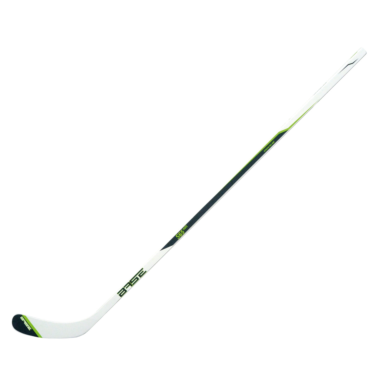 Hockeyschläger, Langschläger, Eishockey, Kunststoffgriff, weiß-schwarz-grün