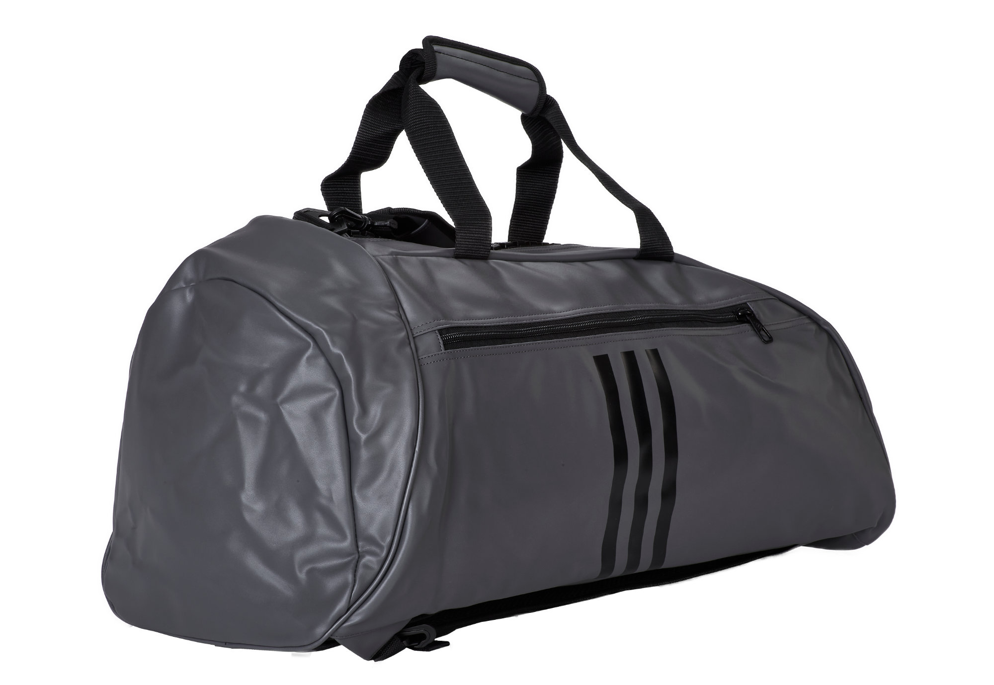 adiACC051NL-2-in-1-Bag-gray_black-0215 adidas 2in1 Bag Combat Sports grey/black PU, adiACC051