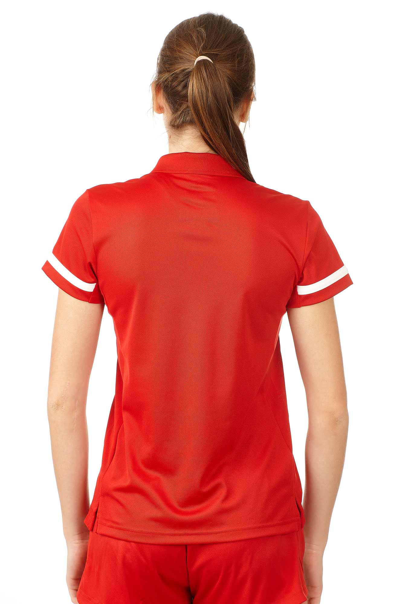 adidas T19 Polo Shirt Damen rot/weiß, DX7269