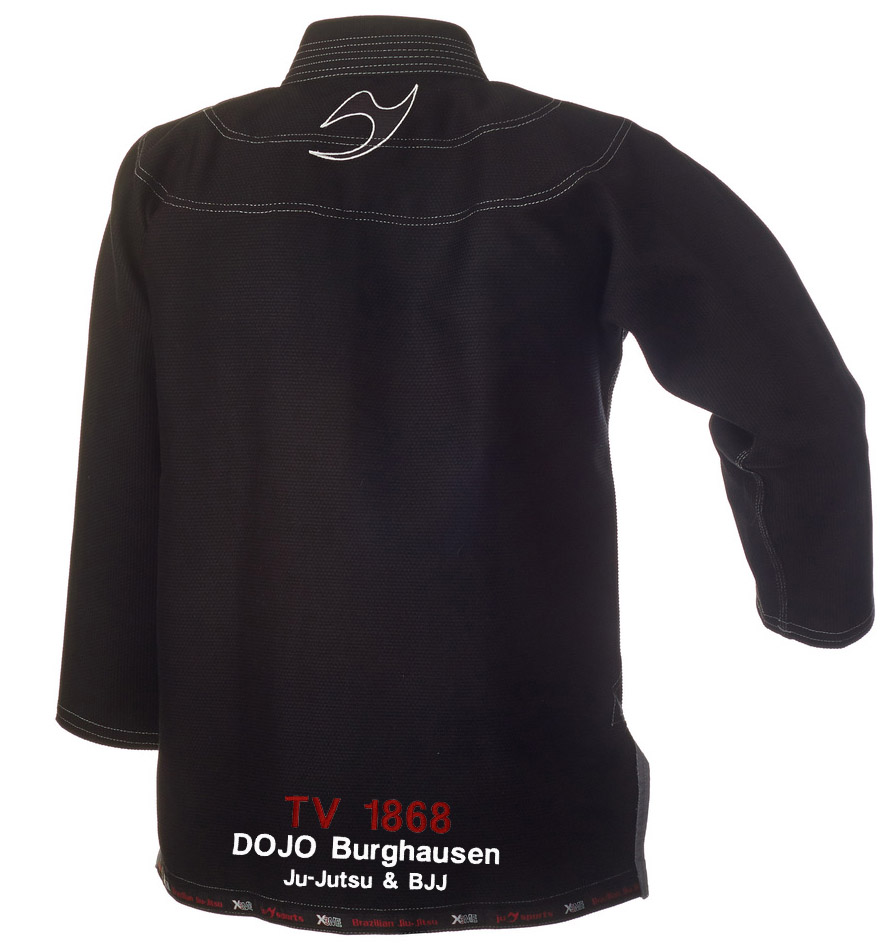 Xtreme_black_back_Burghausen BJJ-Anzug "EXTREME Black 2.0" TV Burghausen Kollektion