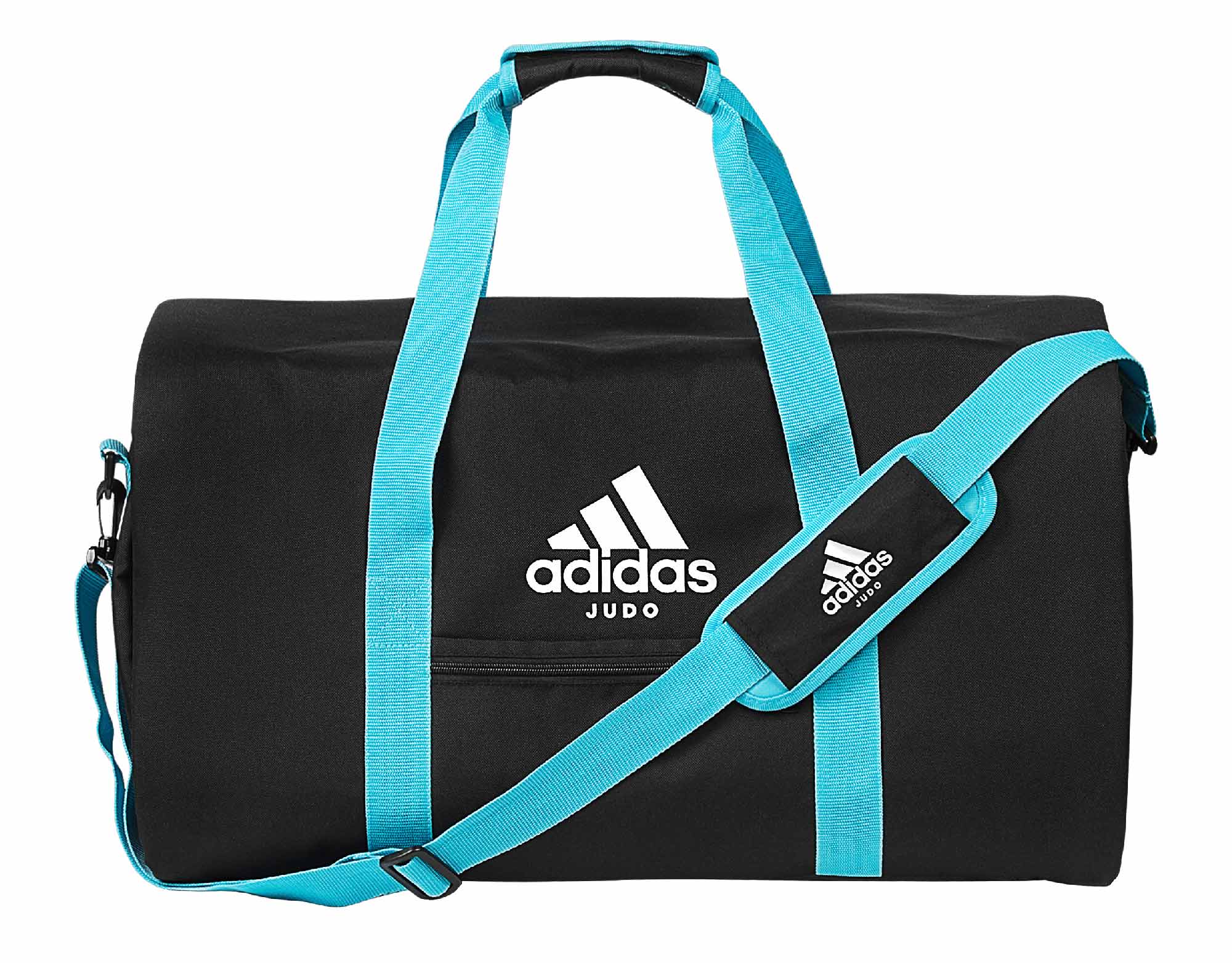 adiACC200-Black-Blue-01 adidas 2in1 Bag Judo black/cyan M, ADIACC200J