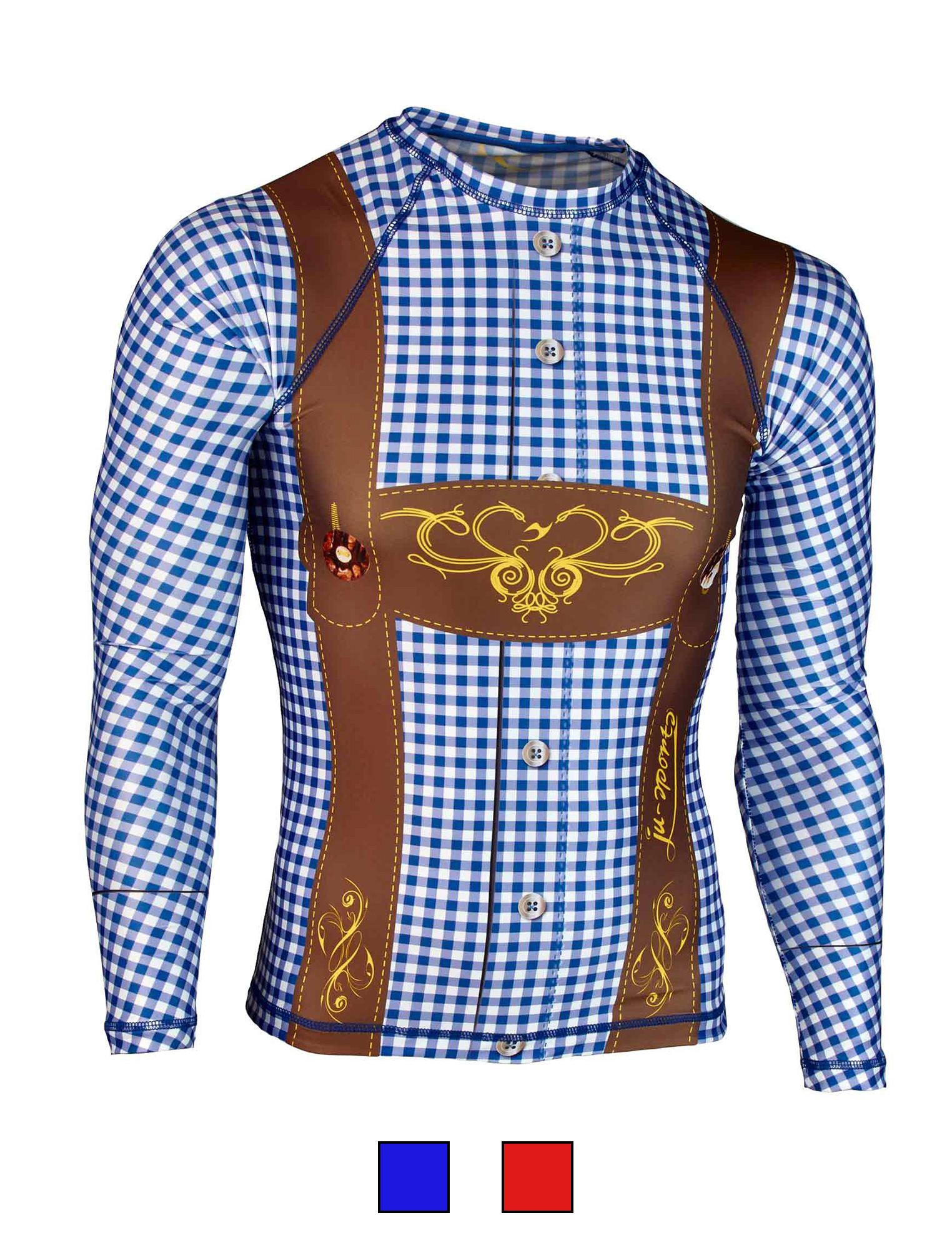 Ju-Sports Rashguard Bavaria C17 blau/weiß