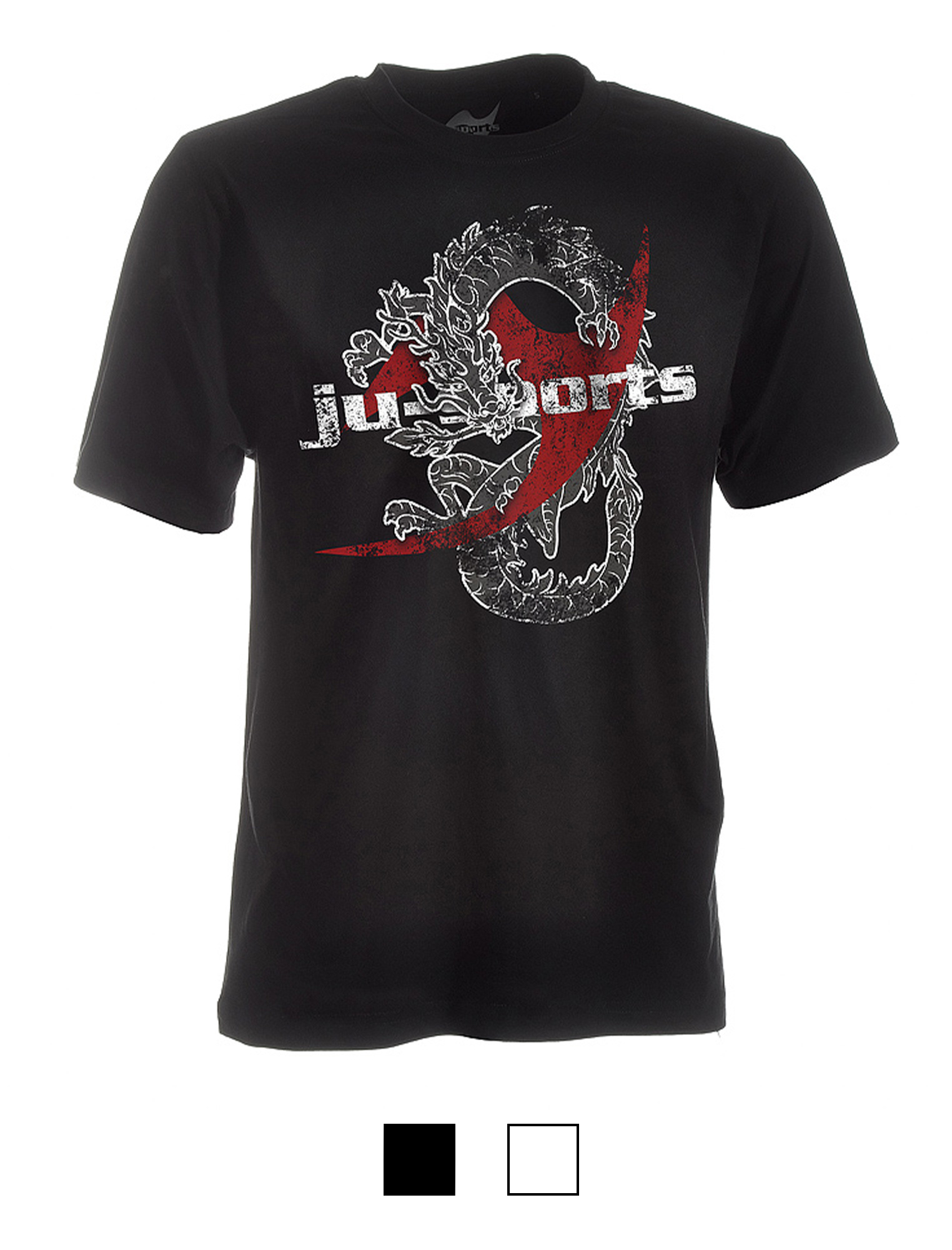 Dark-Line T-Shirt Dragon schwarz