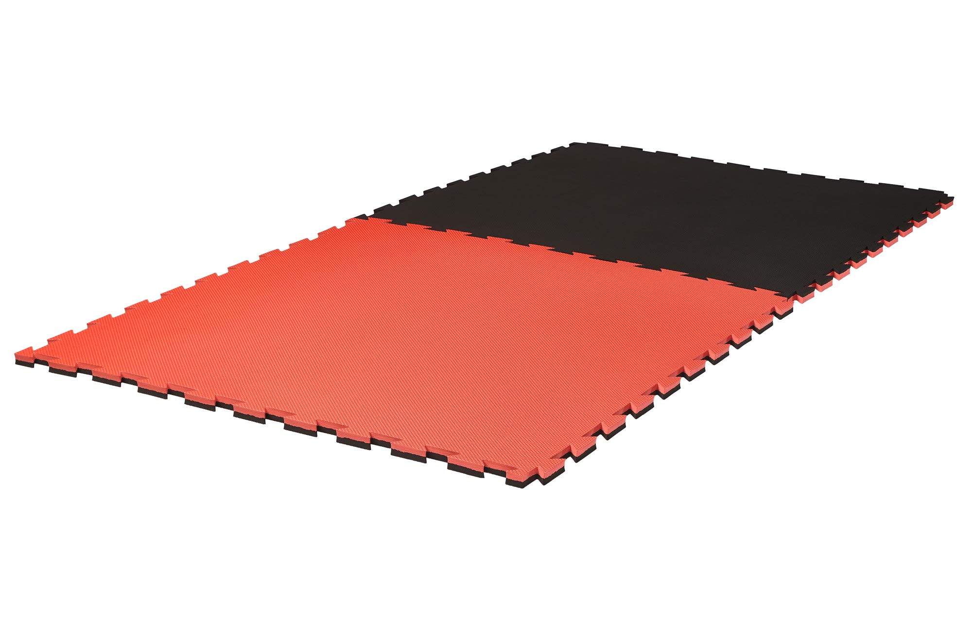 Puzzlematte-2cm-Grappling-black_red-3300016-1 Puzzlematte Pro Grappling 2 cm Crosstexture schwarz/rot Wendematte