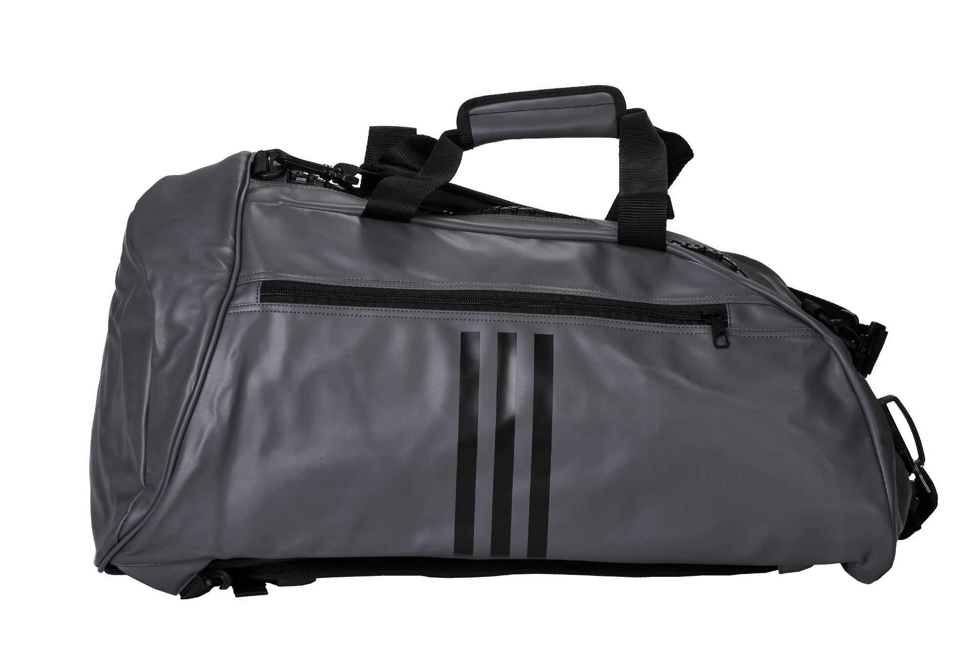 adiACC051NL-2-in-1-Bag-gray_black-0214 adidas 2in1 Bag Combat Sports grey/black PU, adiACC051