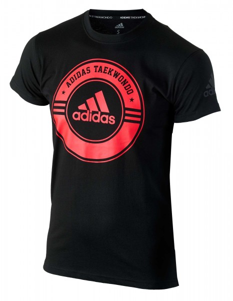adidas Taekwondo Community Line Shirt &quot;Circle&quot; black/red, adicsts01T