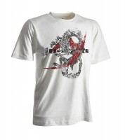 Dark-Line T-Shirt Dragon weiß