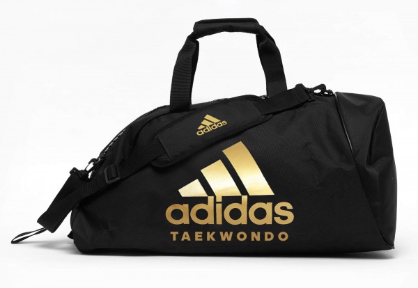 adidas 2in1 Bag &quot;Taekwondo&quot; black/gold Nylon, adiACC052T