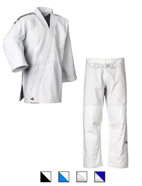 adidas Judo-Anzug &quot;Contest&quot; weiß/schwarze Streifen, J650