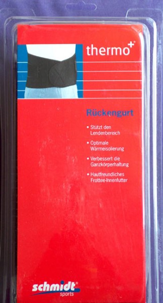 thermo+ Rückengurt Lendenstütze aus Neopren von Schmidt Sports