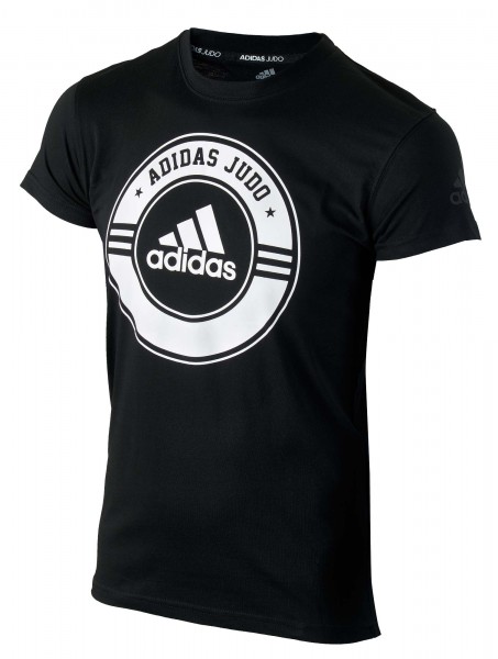 adidas Judo Community Line Shirt &quot;Circle&quot; black/white, adicsts01J
