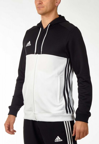adidas T16 Team Hoodie Männer schwarz/weiß AJ5409