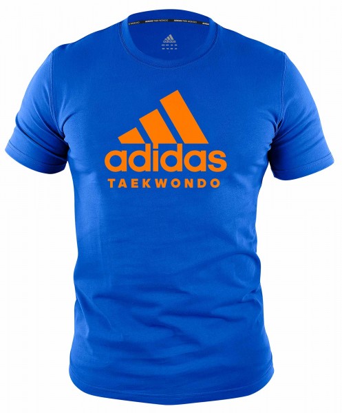 adidas Community line T-Shirt Taekwondo &quot;Performance&quot; blue/orange, ADICTTKD